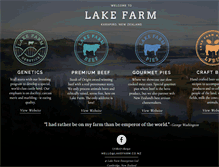 Tablet Screenshot of lakefarm.co.nz